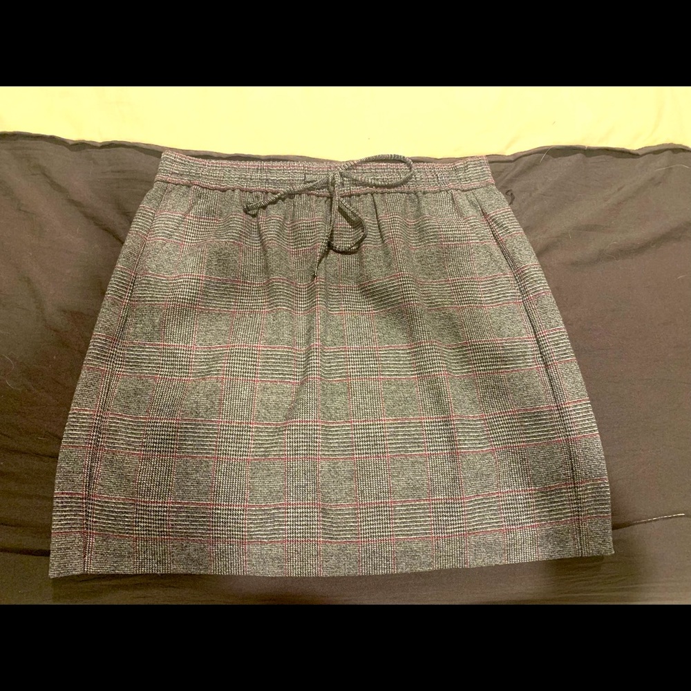 LOFT plaid skirt